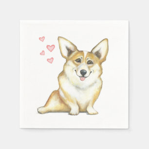 De Papel Servilleta del Corgi