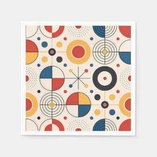 De Papel Servilleta diseño geométrico