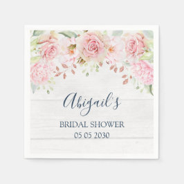 De Papel Servilleta Floral Rosa Rústica para Desayuno Nupci