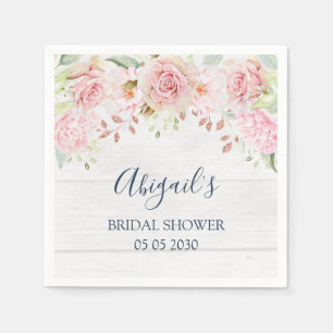 De Papel Servilleta Floral Rosa Rústica para Desayuno Nupci