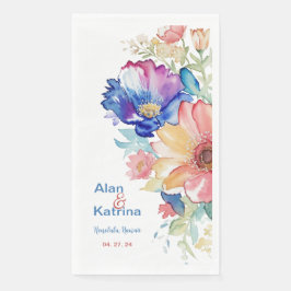 De Papel Servilleta larga para cena Bold Wildflower | Flora