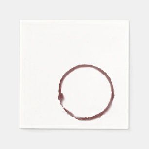 De Papel Servilleta manchada del cóctel del vino rojo