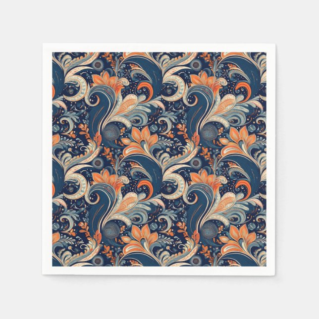 De Papel Servilleta Paisley Honeysuckle (Anverso)