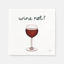De Papel Servilleta para cóctel Wine Not