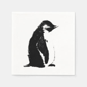 De Papel Servilleta perfecta del pingüino