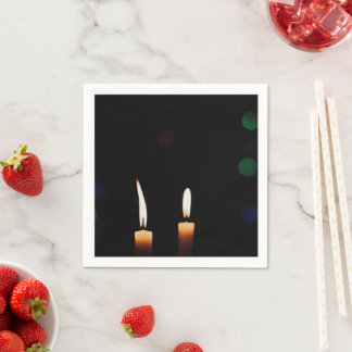 De Papel Servilleta personalizada con fotografía bokeh