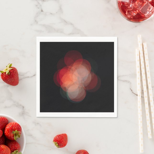 De Papel Servilleta personalizada con fotografía bokeh (In situ)