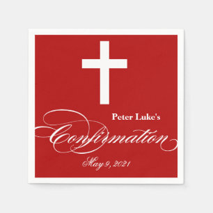De Papel Servilleta personalizada confirmación cruzada