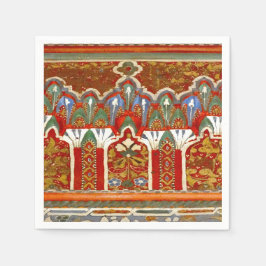 De Papel servilleta roja marroquí