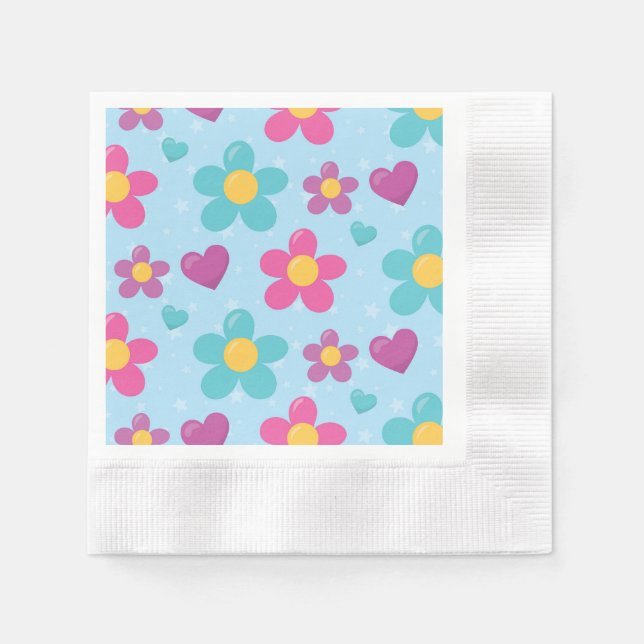 De Papel Servilleta Star-Dusted Blooms (Anverso)
