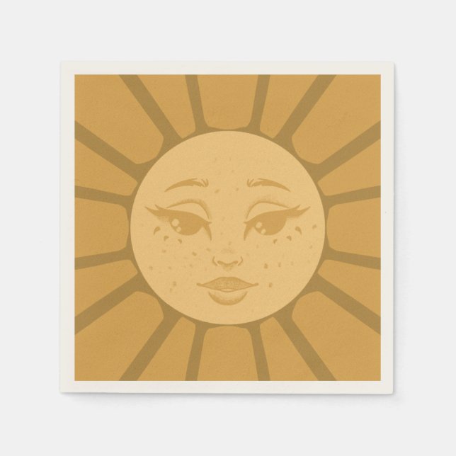 De Papel Servilleta Vintage Sun (Anverso)