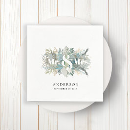 De Papel "Sr. y la servilleta elegante con hojas