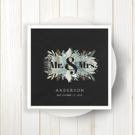 De Papel "Sr. y la servilleta elegante con hojas