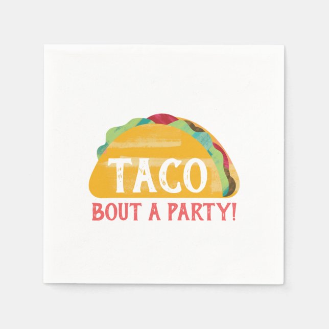 De Papel Taco Bout una servilleta Fiesta (Anverso)