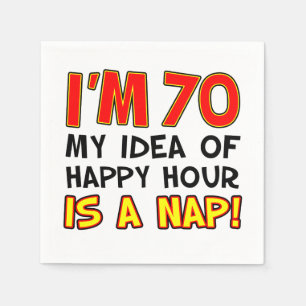 De Papel Tengo 70 Happy Hour es una servilleta 70 Nap