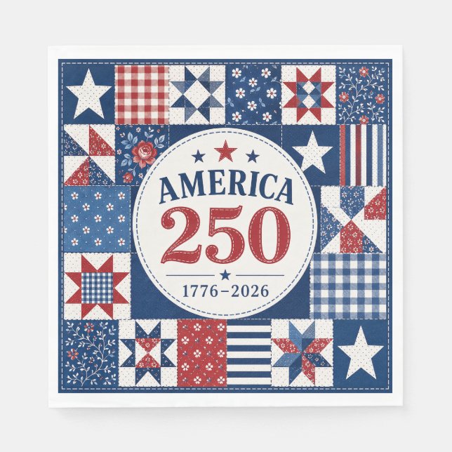 De Papel USA 250 Servilleta Acolchada (Anverso)