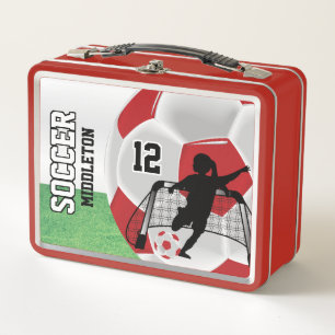 ⚽ de pelota de fútbol rojo y blanco oscuro - Chica