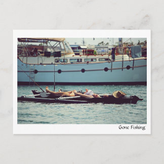 De pesca - Tarjeta postal