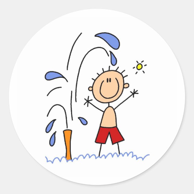 De Pie Bajo El Pegatina De Raspersores (Anverso)