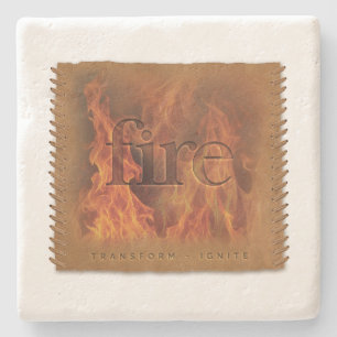 De Piedra Cuatro Elementos - Fuego - Posavasos