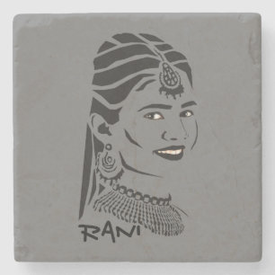 De Piedra Hermoso Indian Rani Marble Posavasos