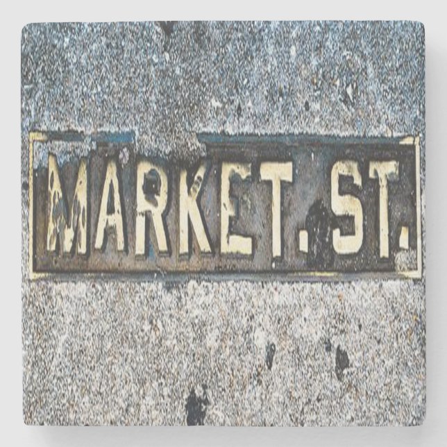 De Piedra Market Street, Charleston SC. Posavasos (Anverso)