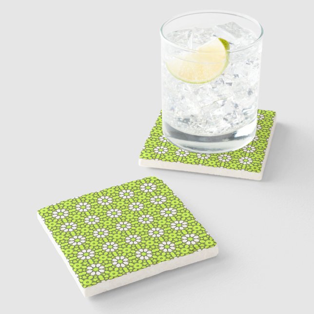 De Piedra posavasos con estampado geométrico simétrico decor (Subido por el creador)