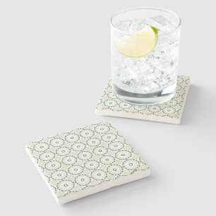 De Piedra posavasos con estampado geométrico simétrico decor