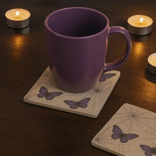 De Piedra Posavasos halloween minimalista 