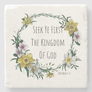 De Piedra Posavasos Kingdom Stone Coaster Buscad Primero
