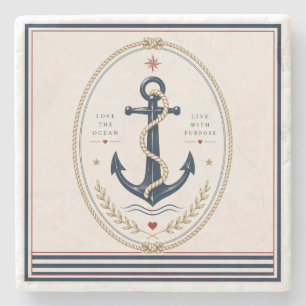 De Piedra Posavasos Náutico Clásico Sailorcore