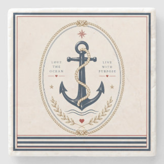 De Piedra Posavasos Náutico Clásico Sailorcore