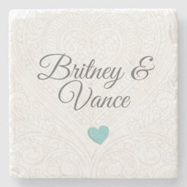 De Piedra Posavasos Personalizados para Boda