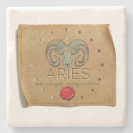 De Piedra Zodíaco - Aries - Posavasos