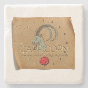 De Piedra Zodiaco - Capricornio - Posavasos