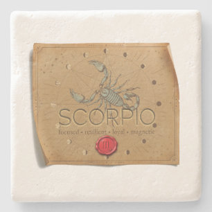 De Piedra Zodiaco - Escorpio - Posavasos