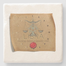 De Piedra Zodiaco - Libra - Posavasos