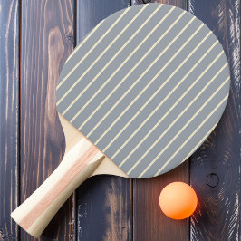 De Ping Pong Pintado con franjas finas Color Gris Paloma Pala d