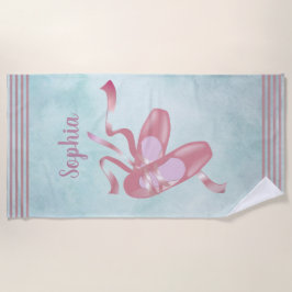 De Playa Ballet Shoes Design Beach Toalla