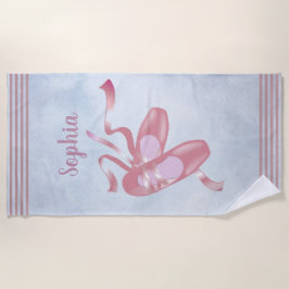 De Playa Ballet Shoes Design Beach Toalla