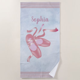 De Playa Ballet Shoes Design Beach Toalla