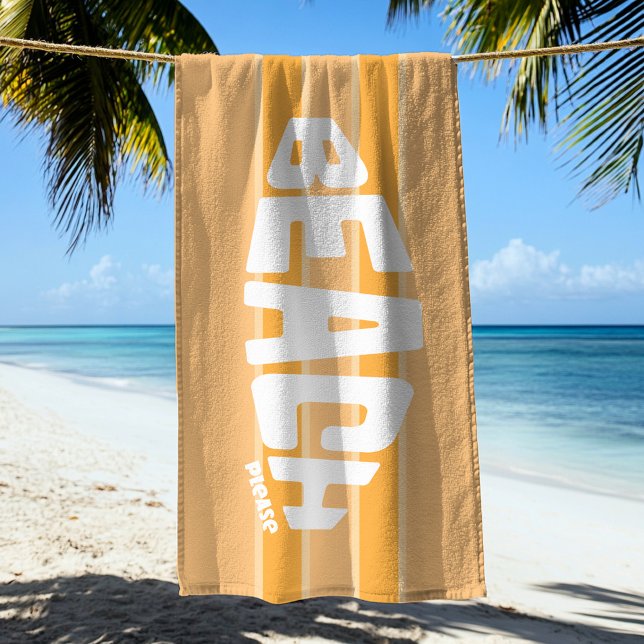 De Playa Beach Please Peachy Pink Striped Beach Toalla (Subido por el creador)