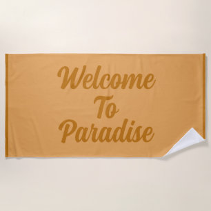 De Playa Bienvenidos Al Paradise Cotton Beach Toalla