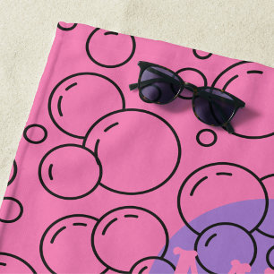De Playa Bubble Bliss Beach Toalla personalizada