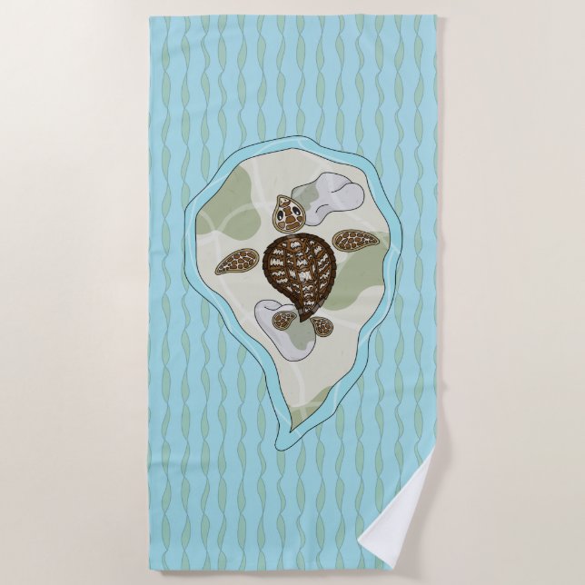 De Playa Callie the Sea Turtle Beach Toalla (Anverso)