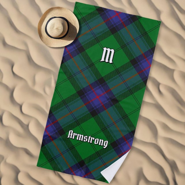 De Playa Clan Armstrong Tartan Beach Toalla (Subido por el creador)