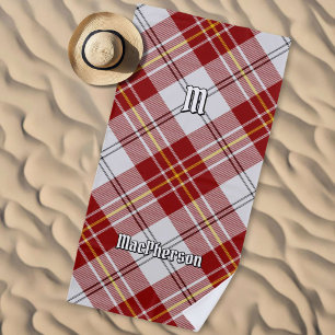 De Playa Clan MacPherson Rojo Vestido Tartan Beach Toalla