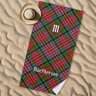 De Playa Clan MacPherson Tartan Beach Toalla