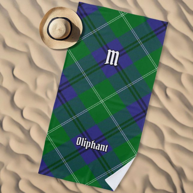 De Playa Clan Oliphant Tartan Beach Toalla (Subido por el creador)