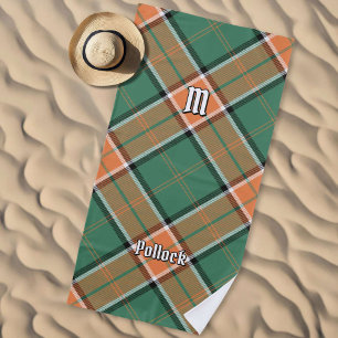 De Playa Clan Pollock Tartan Beach Toalla
